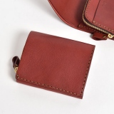 【ボルドー特別仕様】小型の二つ折り財布(NSA-36)