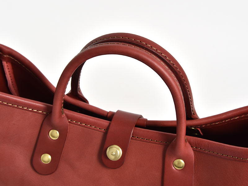 ボルドー特別仕様の横型2wayトートバッグ「革鞄のHERZ(ヘルツ)公式通販」