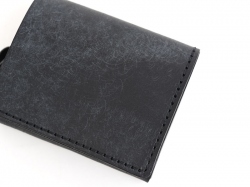 ネビア特別仕様・小型の二つ折り財布(NSA-6)　ブラック革質2