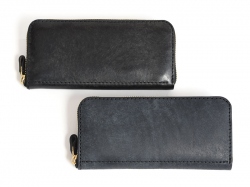 ネビア特別仕様・小型の二つ折り財布(NSA-6)　ブラックエイジング