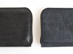 ネビア特別仕様・小型の二つ折り財布(NSA-6)　ブラックエイジング2
