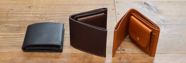 メンズ二つ折り財布/手作り革財布・レザーウォレット「革鞄のHERZ(ヘルツ)公式通販」