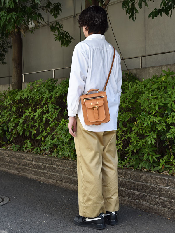 立体ポケット付き2wayショルダーバッグ(A-19-H)　メンズ斜め掛け