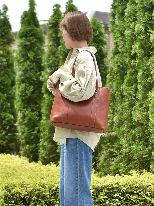 ライトトート(ASB-2525)　横型チョコ肩掛け