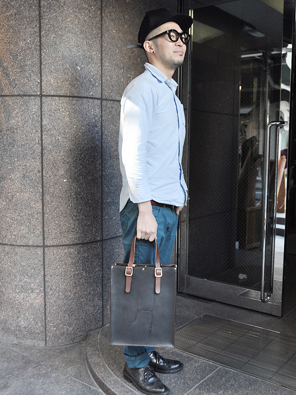 一点モノ・焼印鞄2013】ビジネストートバッグ(BR-T-16-M))の手作り革鞄