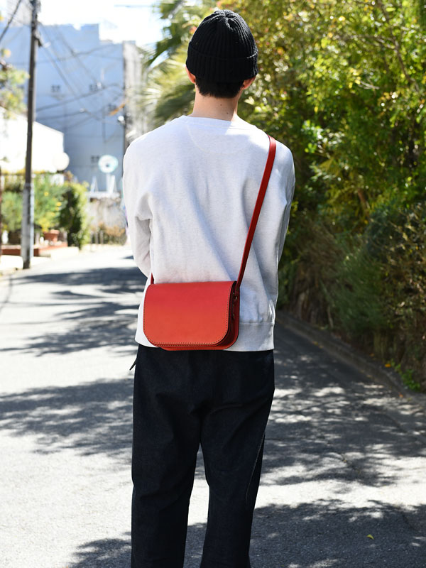 総かぶせのポシェット(CP-80)　メンズ斜め掛け
