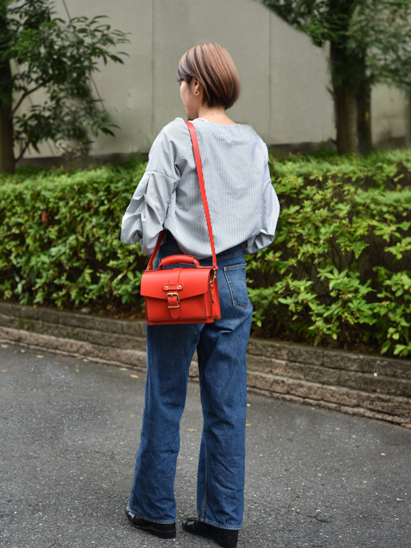 コラージュバッグ(CW-13)　レッドレディース着用