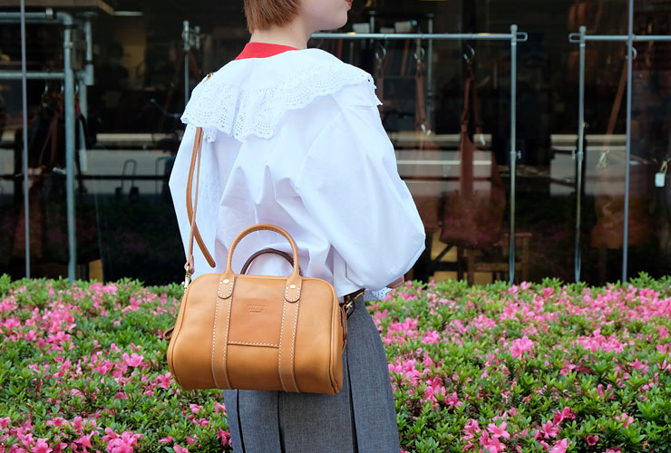 レディースバッグとして使える2wayタイプの総革ミニボストンバッグ「革鞄のHERZ(ヘルツ)公式通販」