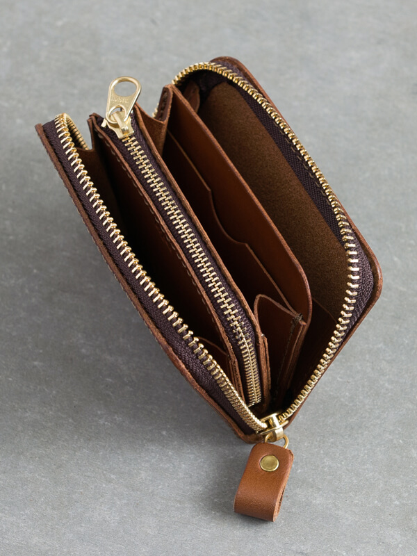 ダコタレザーを使用した小さめミニ財布「革鞄のHERZ(ヘルツ)公式通販」