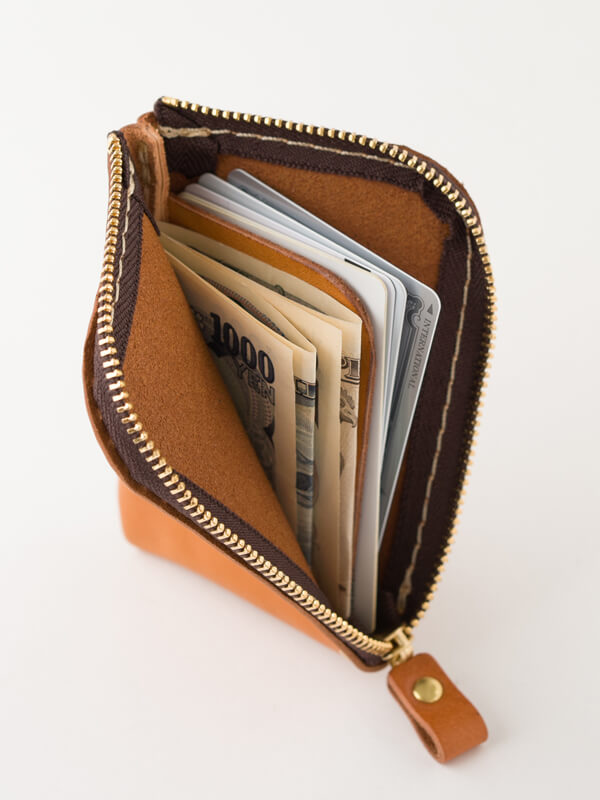 無駄のないミニマムなファスナータイプのミニ財布「革鞄のHERZ(ヘルツ)公式通販」