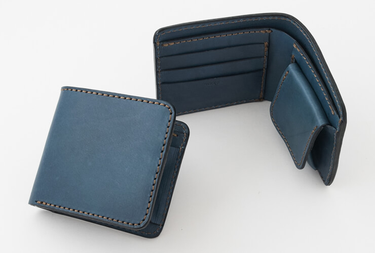 【デニムブルー特別仕様】二つ折り財布(NSA-29)