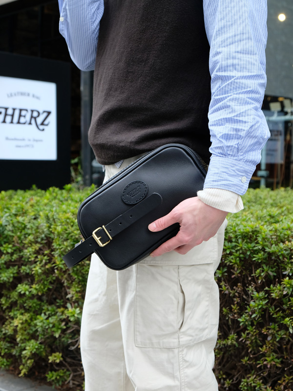 スタンダードデザインの本革セカンドバッグ「革鞄のHERZ(ヘルツ)公式通販」