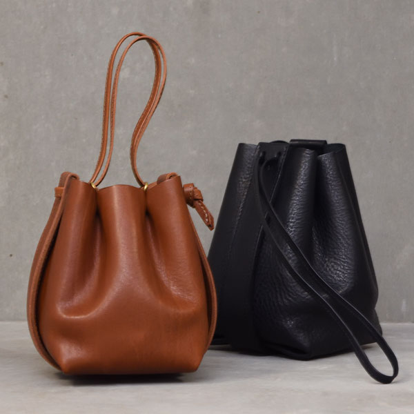 本革 巾着バック Tom dick&harry HERZ姉妹店 レディース