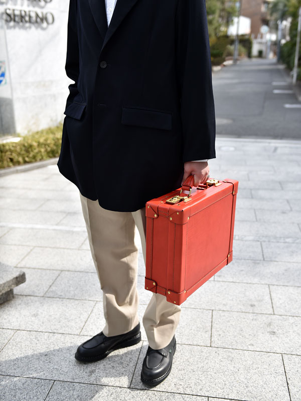 トランク(TR-1)　Sサイズレッドメンズ着用2