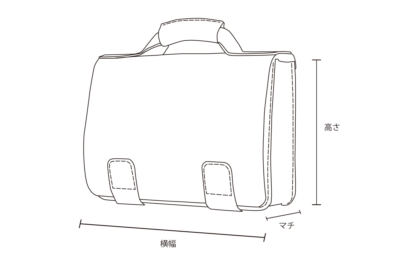 ビジネスバッグ　スペック