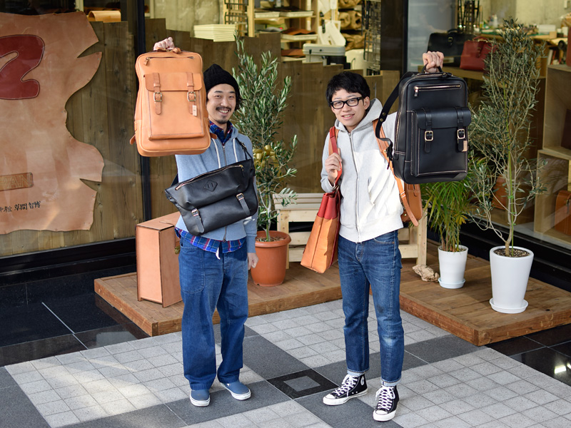 名古屋店作り手のサンプルバッグたち