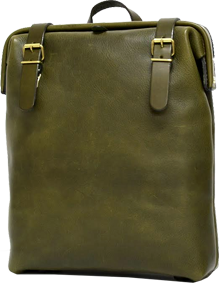 ラックスリュック・Lax Ruck(R-143)　グリーン　革：スターレ