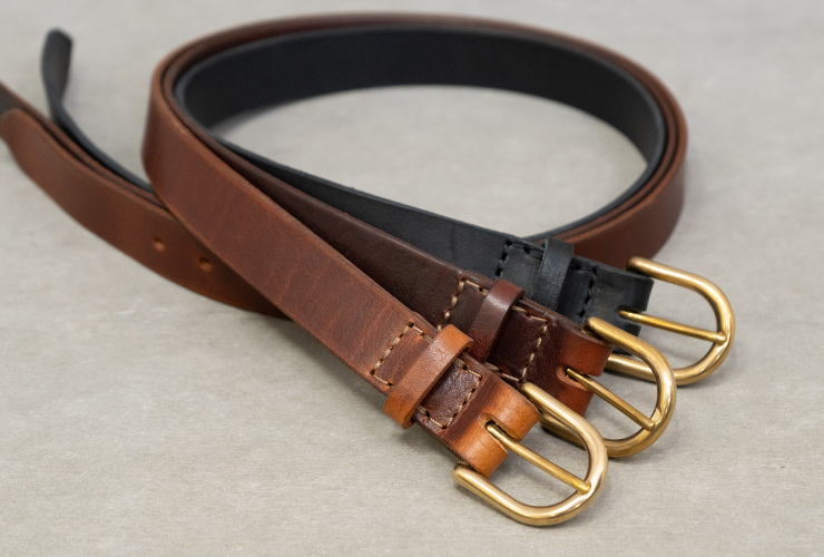 ブリティッシュレザーベルト・ゴールド(GB-5)