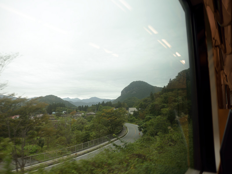 仙山線の車内