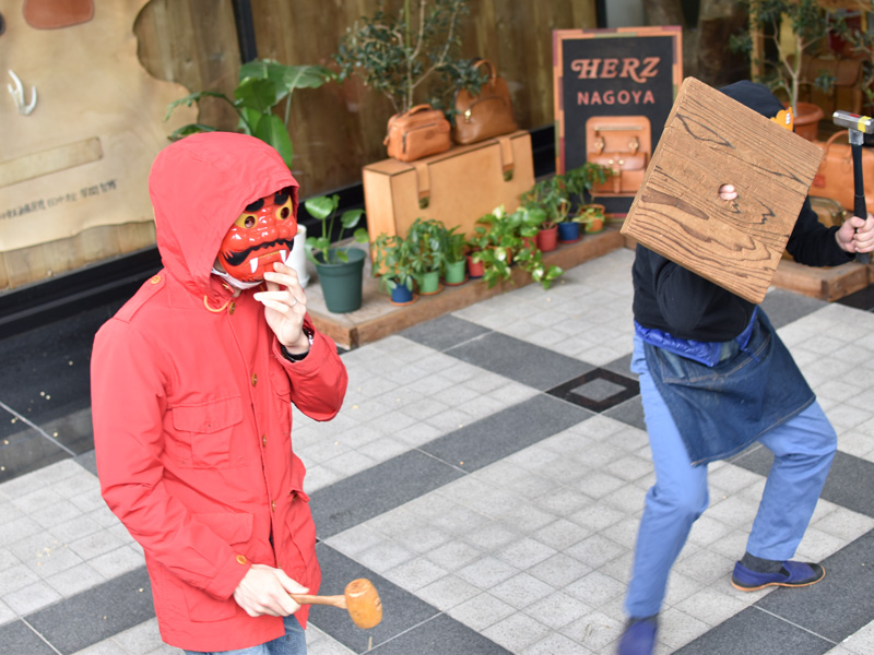 おまけ　名古屋店豆まきの様子その2