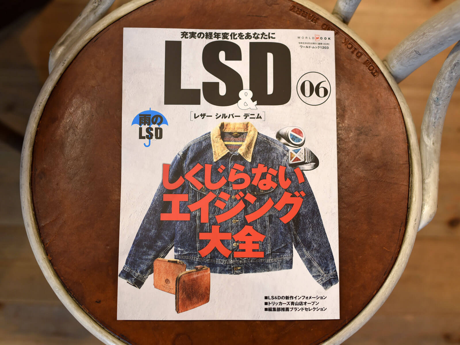 雑誌掲載のお知らせ「LS&D 06 レザー シルバー デニム」