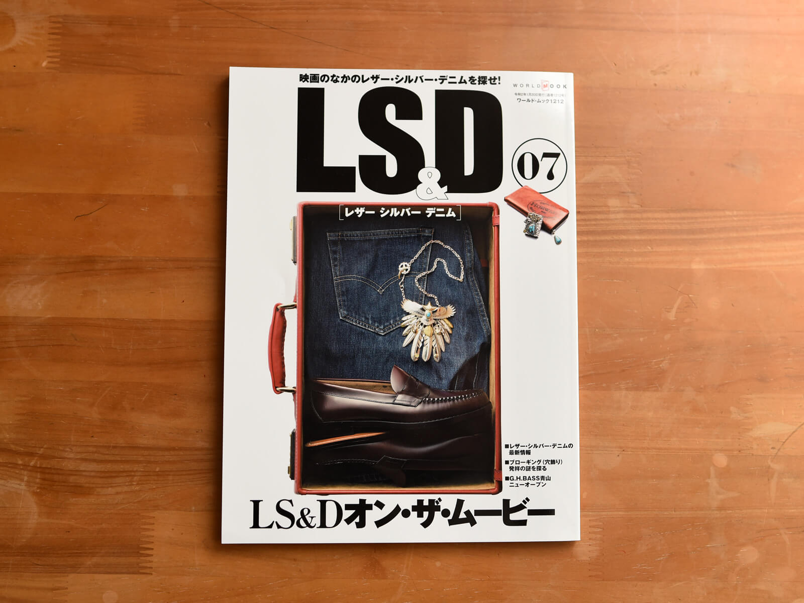 雑誌掲載のお知らせ「LS&D 07 レザー シルバー デニム」