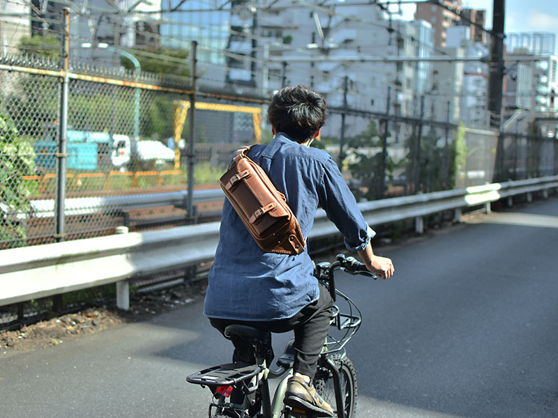 ライダーバッグ(SN-2114)自転車にて