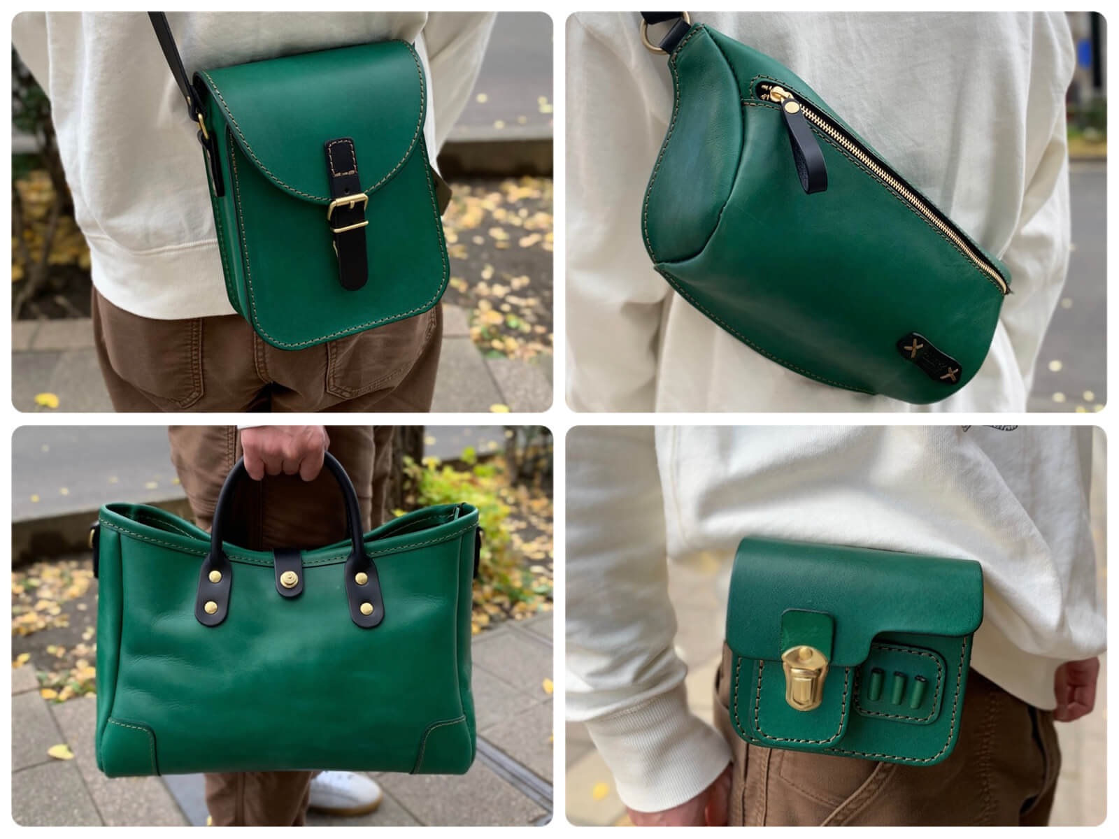 ボトルグリーン追加商品とインスタライブのお知らせ｜革鞄・革小物の  