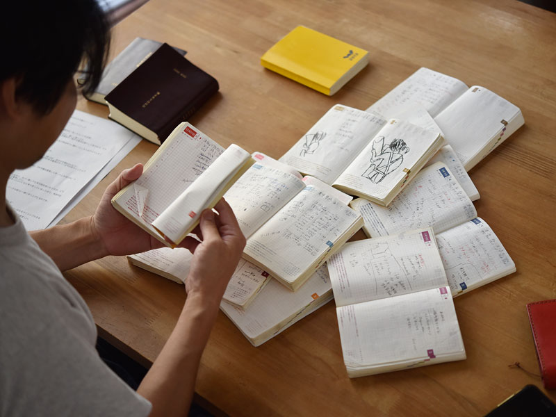 歴代のほぼ日手帳を眺める