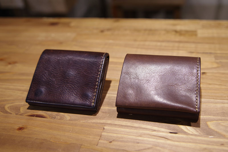 小型のマチ付き二つ折り財布(GS-15)　比較