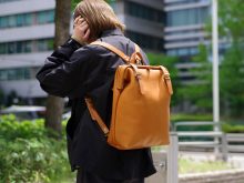 HERZ レザー ドクターズバッグ オレンジ 鞄・レザーバッグ・革小物のHERZ(ヘルツ)【日本製の手作り革鞄と