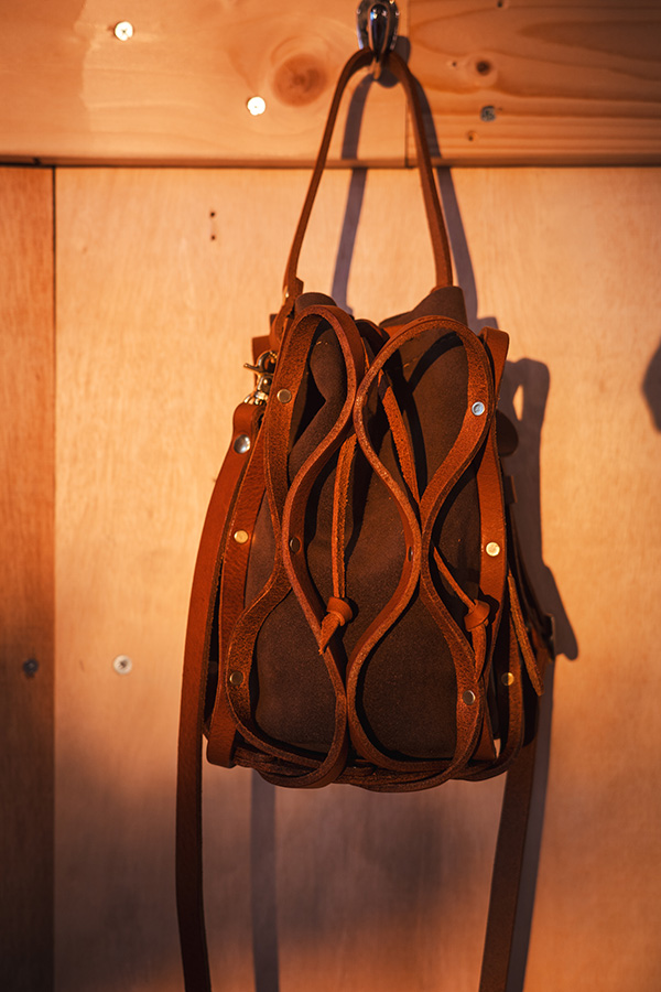 ハニカム巾着バッグ(G-98)/アンバー4