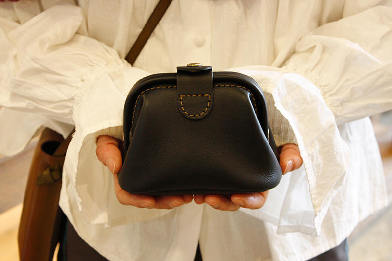 ガマ口ポーチ(KF-143)　Sサイズブラック