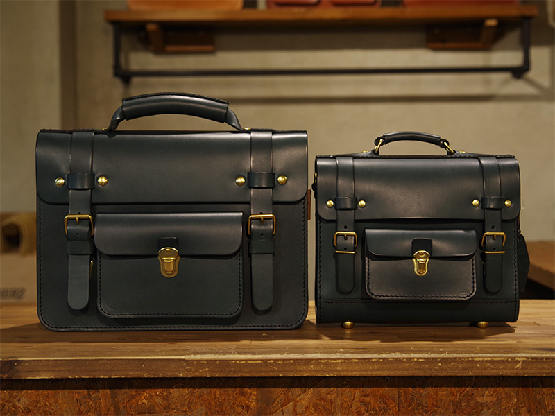 学生鞄風・2wayビジネスバッグ(BC-16)、カルテラミニ3wayバッグ(BC-5)※ミッドナイト