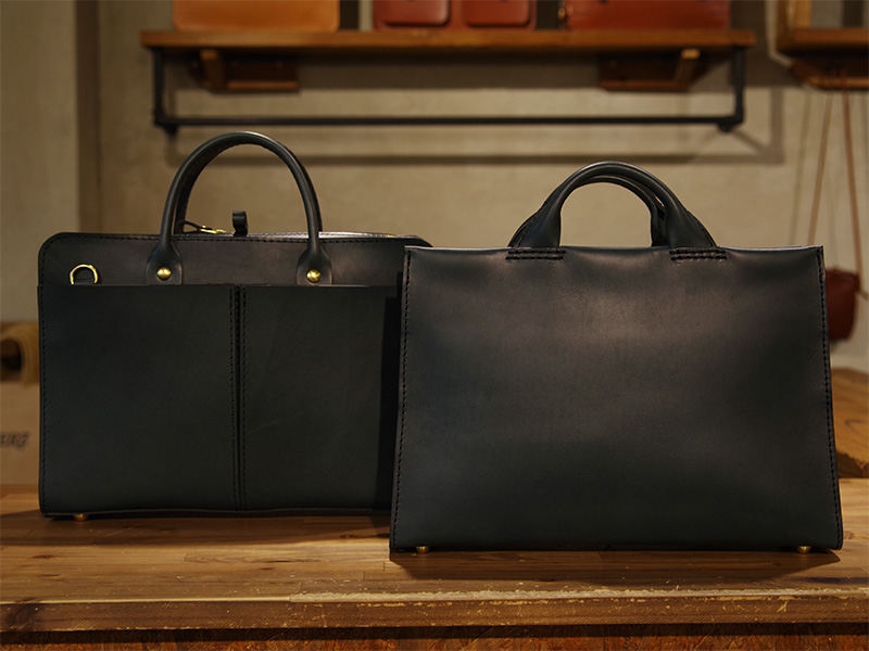 二本手2wayビジネスバッグ(BW-20)、あおりポケット二本手ビジネスバッグ(BW-104)※ミッドナイト