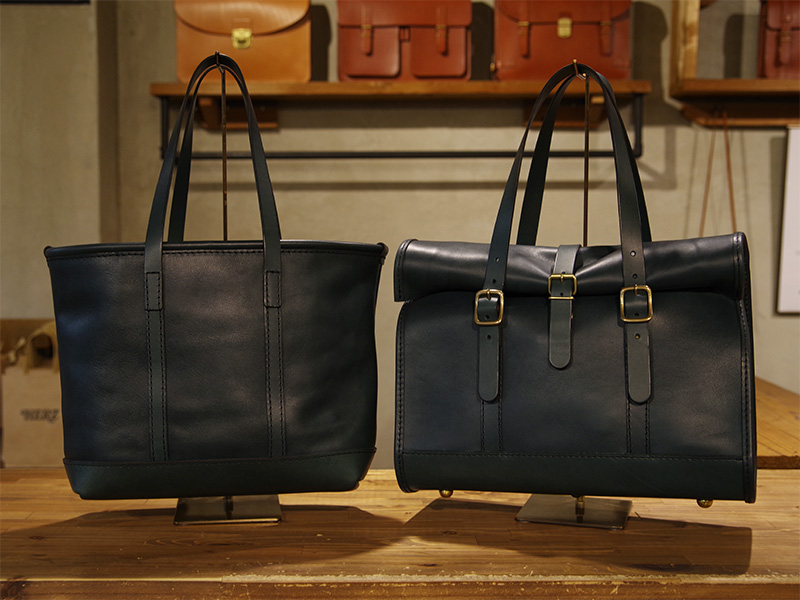 ケルントート(T-9)、ロールトップトート(T-4)※ミッドナイト