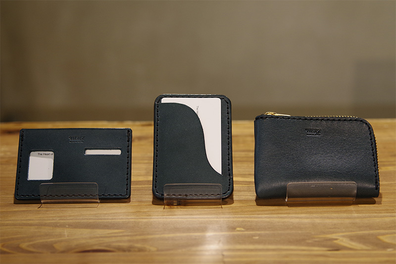 マイナンバーカードケース(KC-1)、パスケース(KC-78)、L字ファスナーカードケース(KC-122)※ミッドナイト