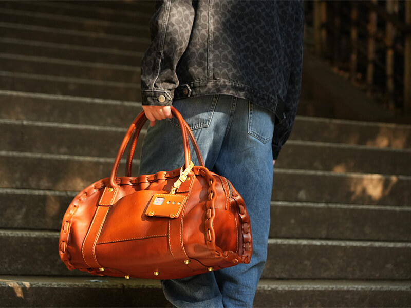 からげのボストンバッグ(A-24)とパスモケース(KC-103) 1