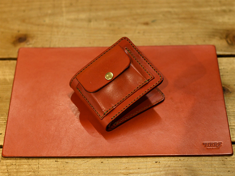 二つ折り財布(WS-7)/レッド