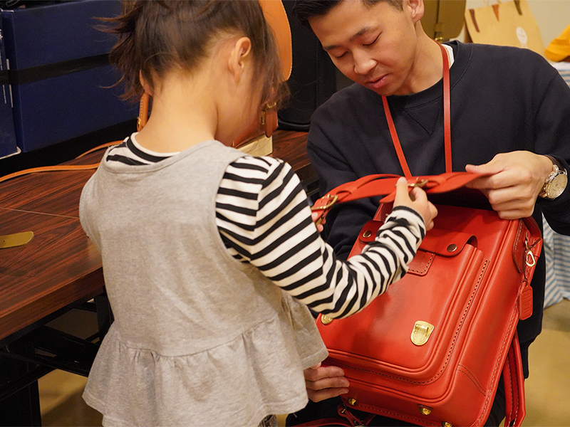 縦型ランドセル・玉縫い(R-51-A)　を紹介中