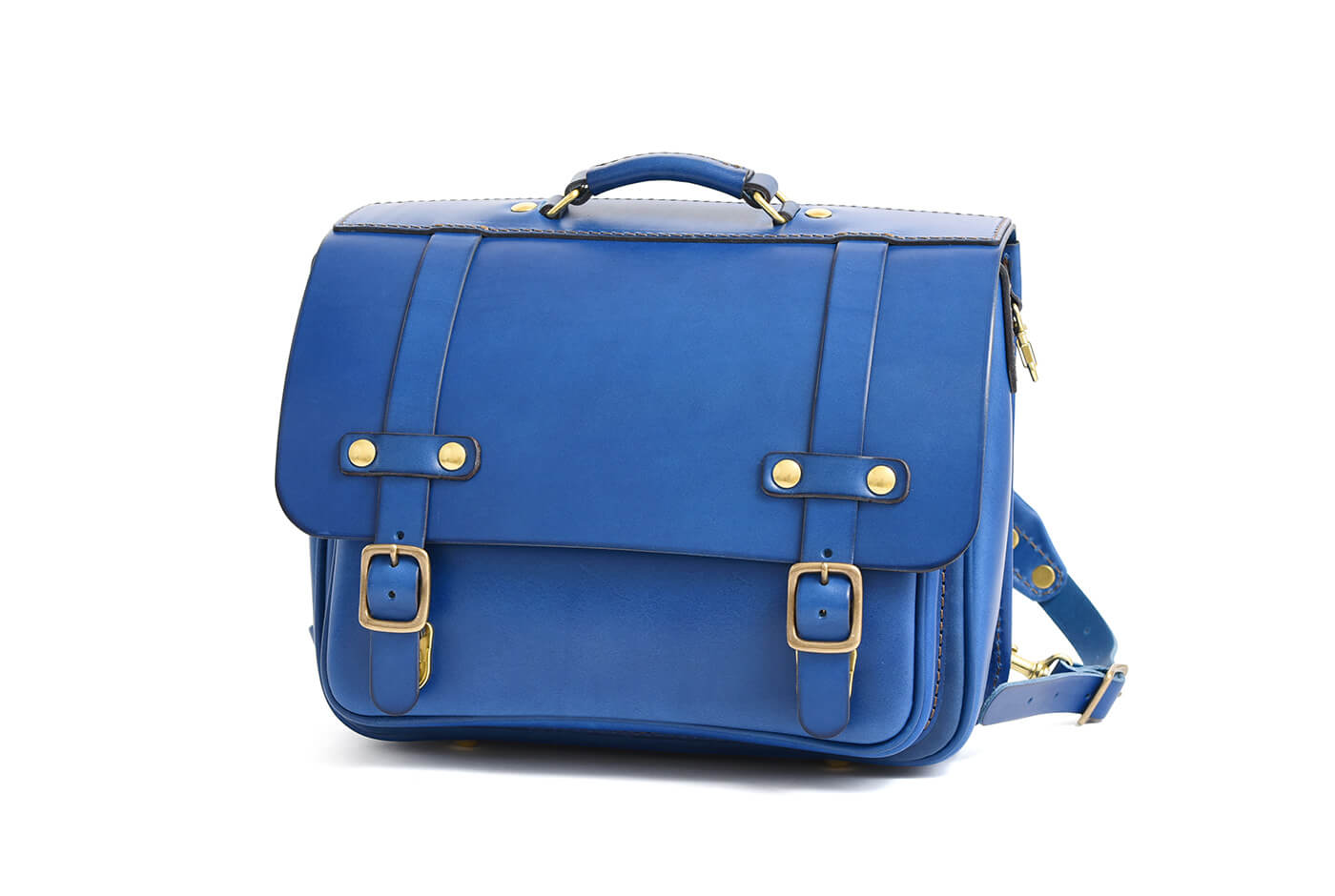 横型ランドセル・玉縫い(R-50-A)　ロイヤルブルー